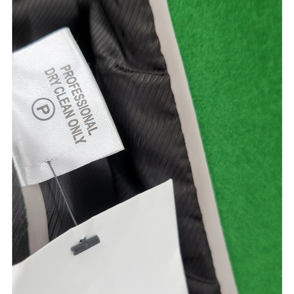 Calvin Klein Green Wool Blend Peacoat Jacket Size 10 Double Breasted NWT - Picture 6 of 6